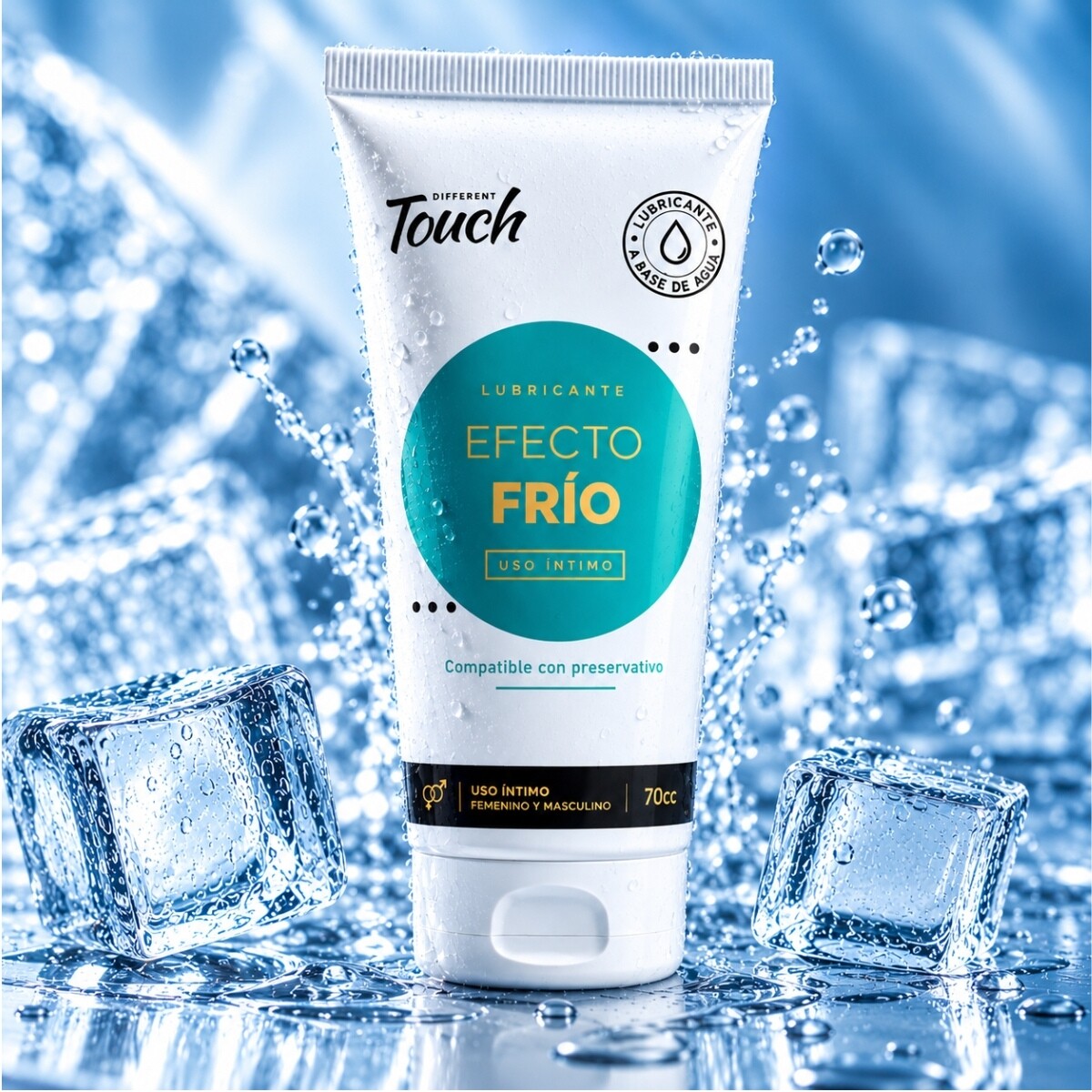 Gel Lubricante Different Touch Efecto Frío 70cc 