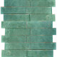 Ceramica Tipo Brick Brillo 7.5X25Cm Pared GAMAS DE VERDE