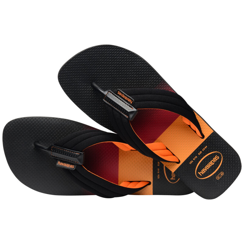 Sandalias Havaianas Urban Print Hombre Negro