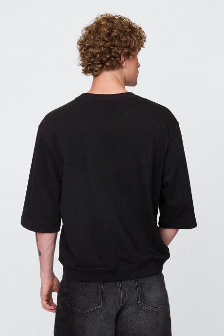 Remera Oversized Oso Brannan Hombre True Black