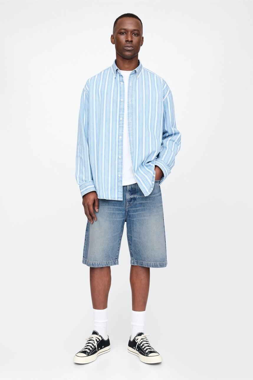 Bermuda De Jean Hombre Dark Wash