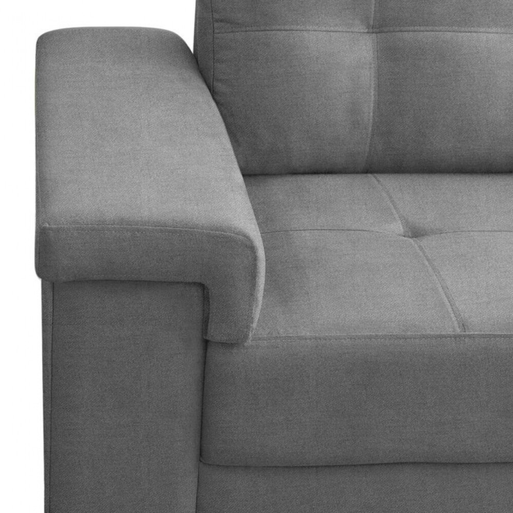 Sillón 3 Cuerpos en tela de Lino - Palazio Gris