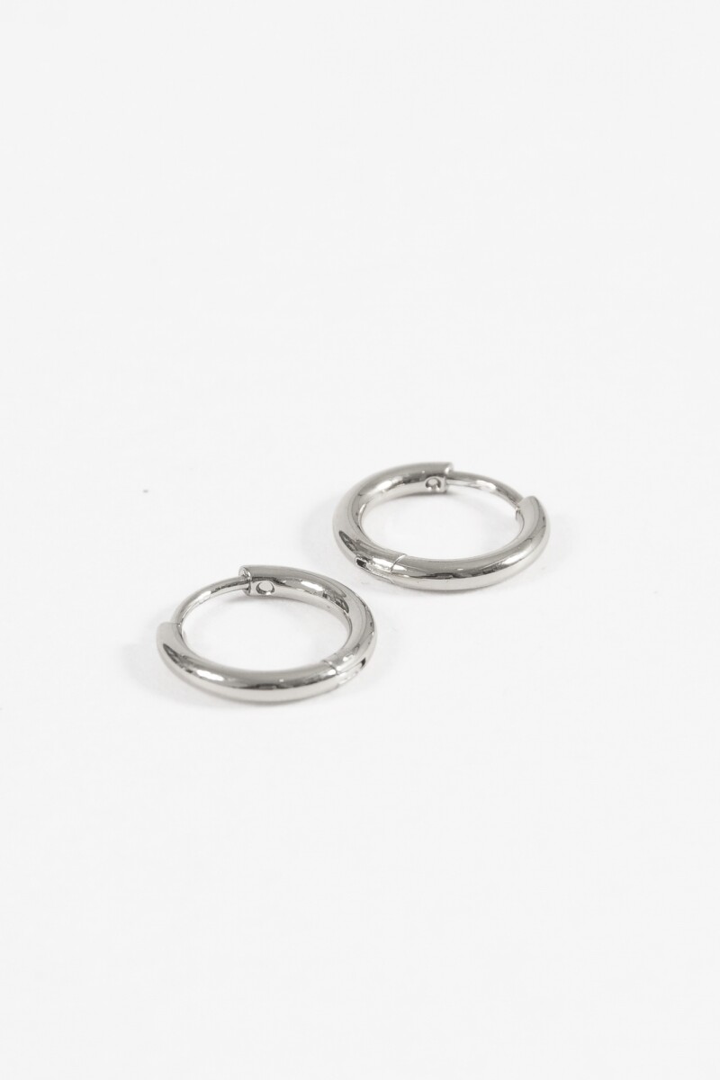 Aros acero extra small plateado