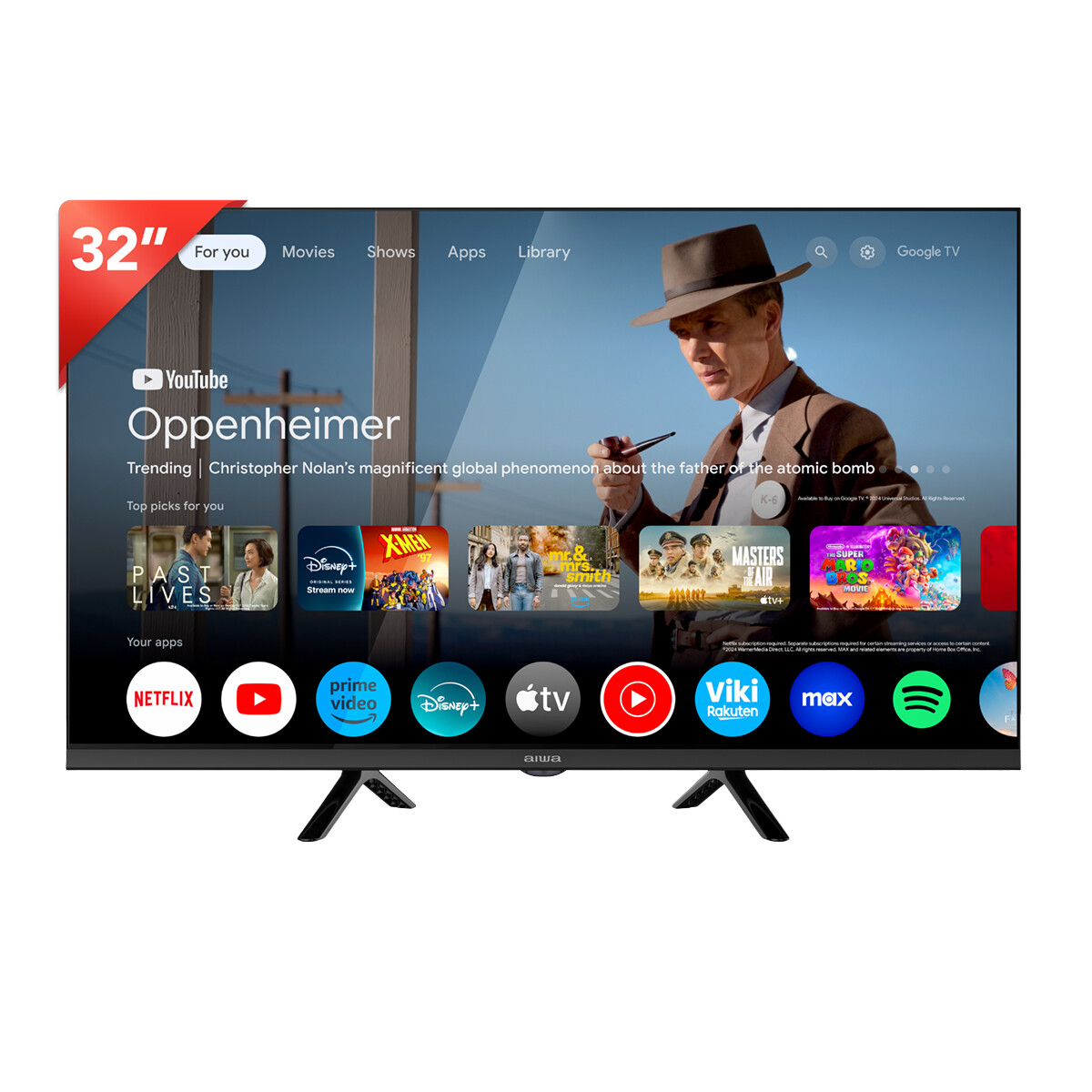 Smart TV 32'' AIWA | Google TV | HD | AW-32B4SM 
