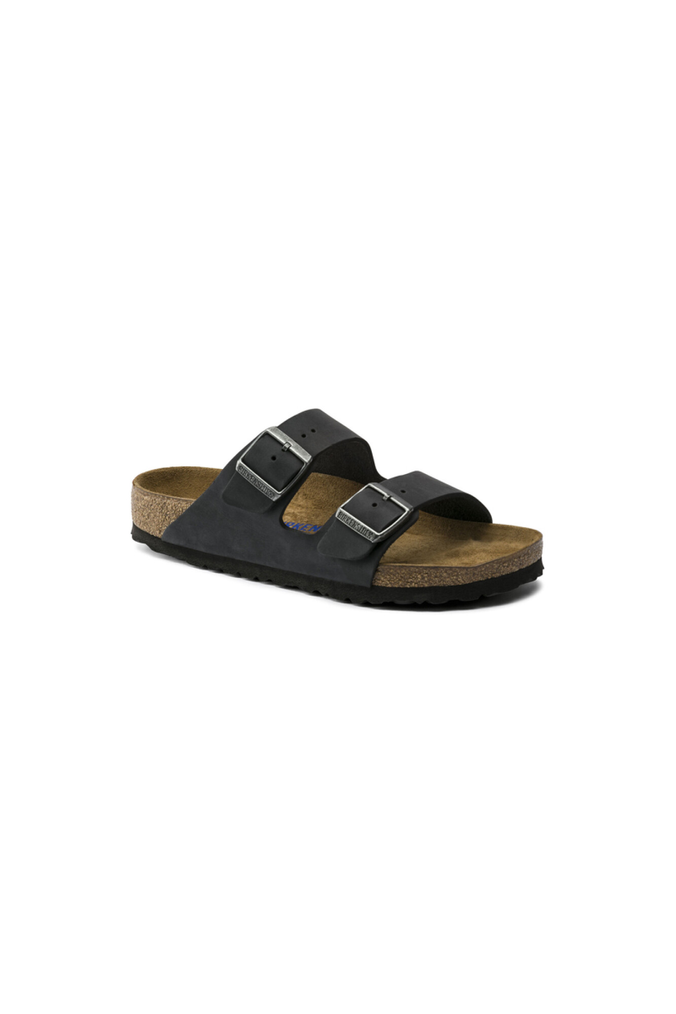 Sandalia Arizona Soft Footbed - Oiled Leather - Regular - Black — Saura
