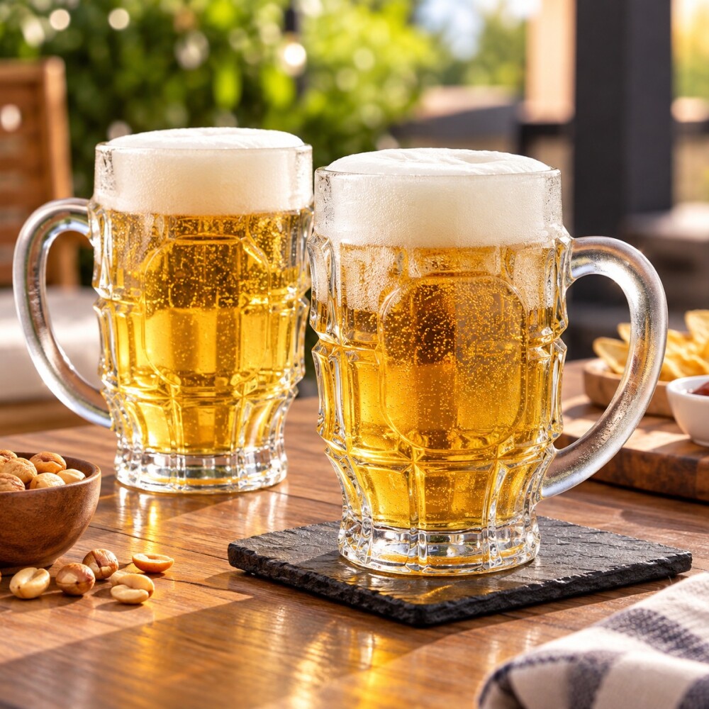 Set jarras cerveceras Hamburgo 538 ml x2 CRISTAR Set jarras cerveceras Hamburgo 538 ml x2 CRISTAR