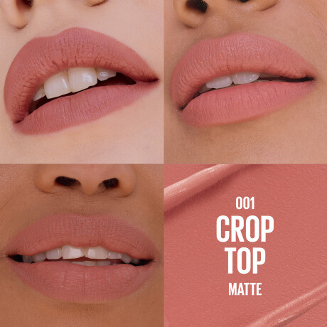 Labial Maybelline Slip On Serum Lipstick Mate N°001 Crop Top Labial Maybelline Slip On Serum Lipstick Mate N°001 Crop Top
