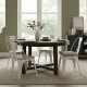 Silla Tolix Pack 4 unidades Metálica Vintage Asiento En Madera Blanco