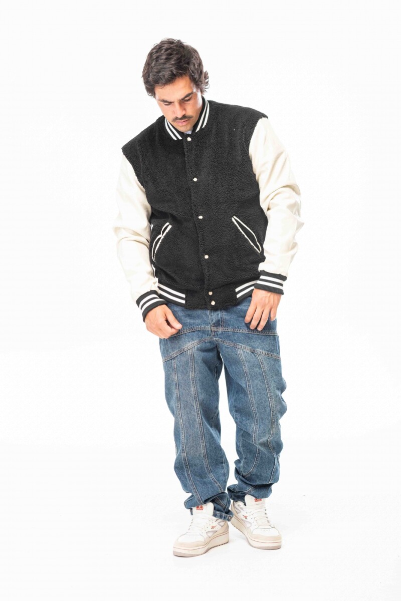 Campera PELUCHE NEGRO