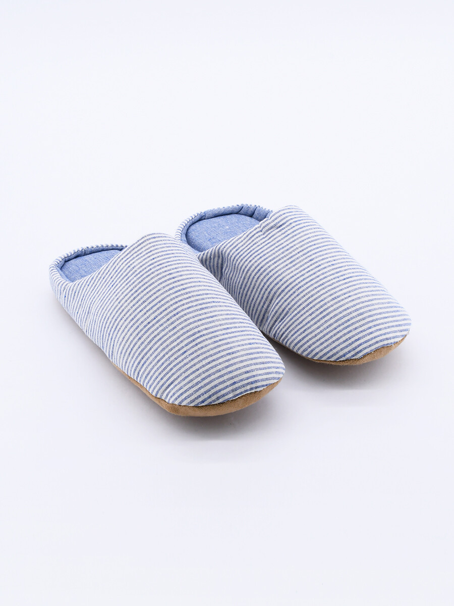 PANTUFLA EMILIA - CELESTE 