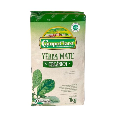 Yerba orgánica Campo Claro 1kg Yerba Campo Claro Organica 1kg