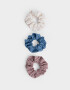 Skunzies Set por 3 Set De Scrunchies Combinadas - Combinacion Multicolor
