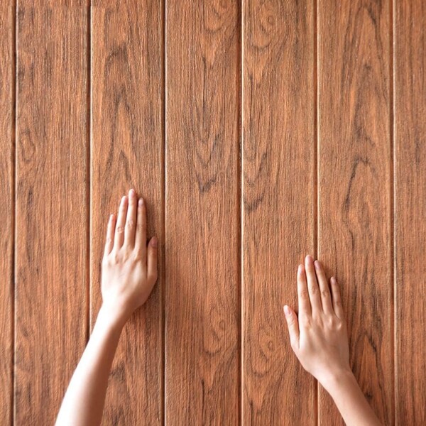 Placa Revestimiento Autoadhesiva Pared Madera Tablas Panel Placa Revestimiento Autoadhesiva Pared Madera Tablas Panel