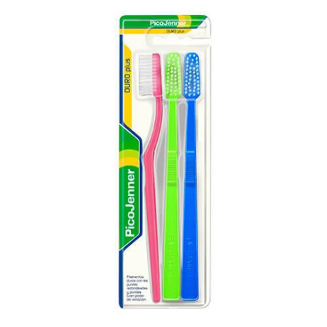 Cepillo de Dientes Pico Jenner Duro Plus 3 Unidades – Cepillo dental Cepillo de Dientes Pico Jenner Duro Plus 3 Unidades – Cepillo dental