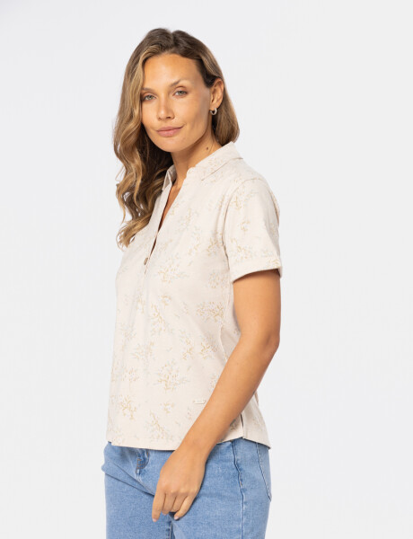 CAMISA ESTAMPADA Beige