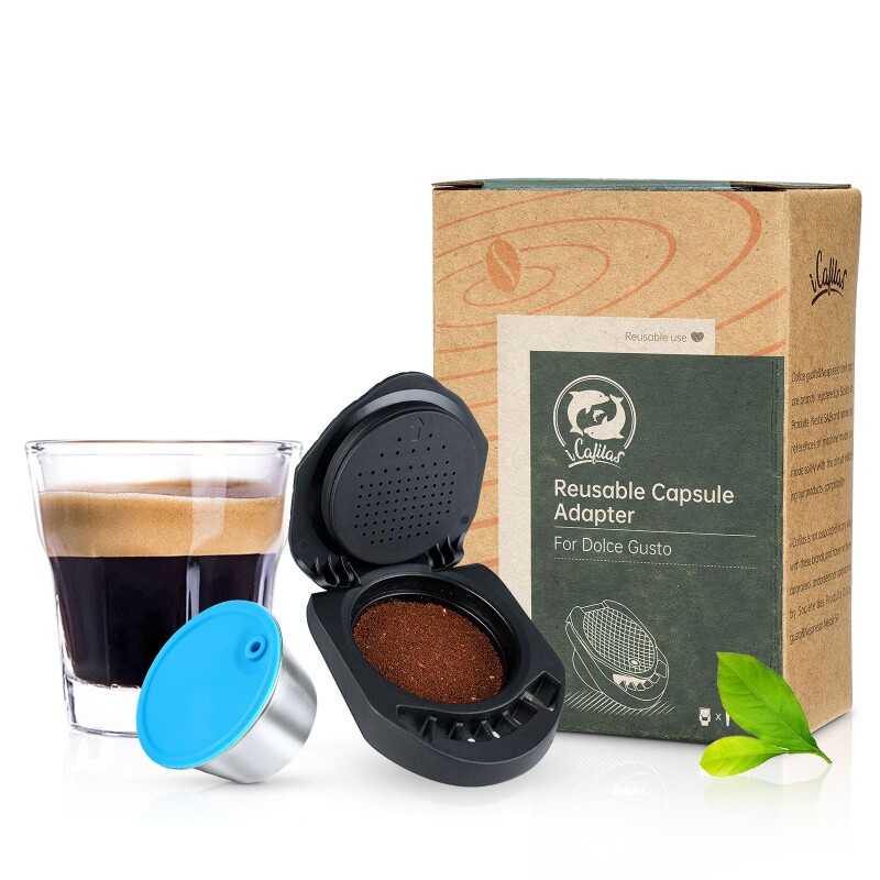 Cápsula de café reutilizable para cafetera Dolce Gusto negro