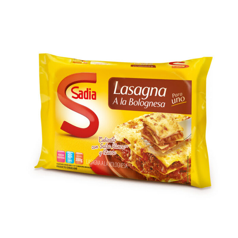 Lasagna bolognesa Sadia - 350 grs Lasagna bolognesa Sadia - 350 grs