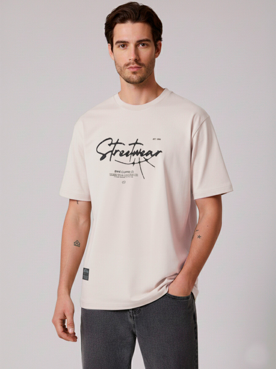 T-SHIRT JELON DIXIE - Marfil 