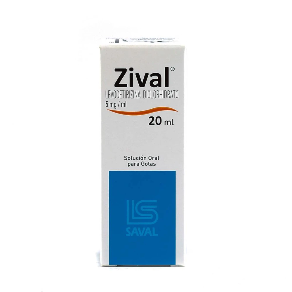 ZIVAL 5 MG. GOTAS FR. X 20 ML.