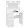 Mueble Tocador Con Espejo Porta Lámparas Luz Maquillaje Mueble Tocador Con Espejo Porta Lámparas Luz Maquillaje