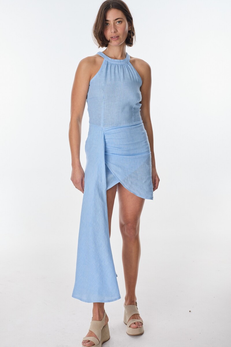 Vestido Lorenza - Celeste 