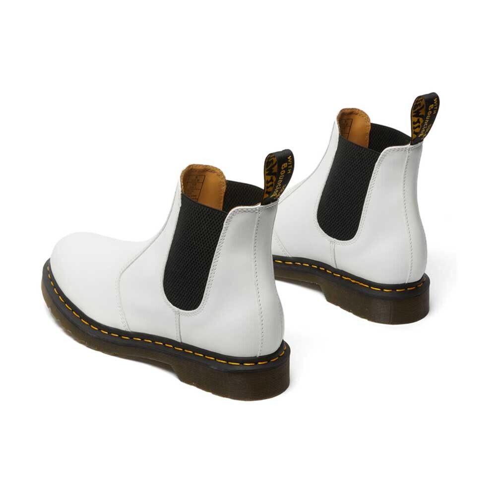 2976 Yellow Stitch - Unisex White Smooth