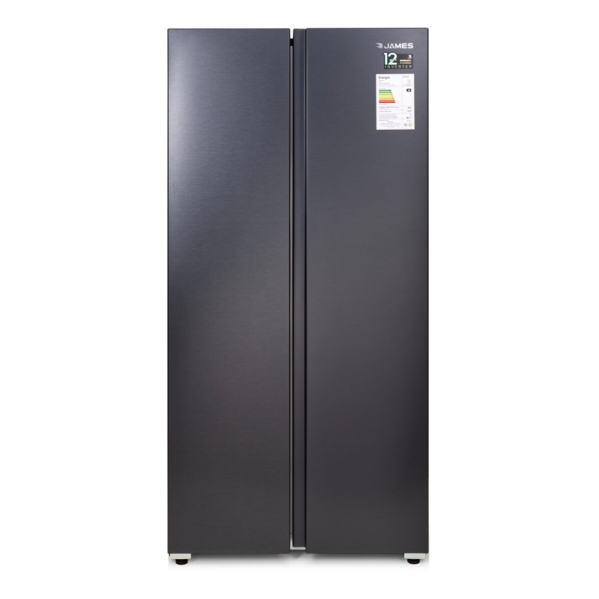 Heladera James RJ-35M SBSI dark inox. inverter 