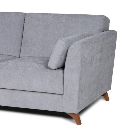 Sofá Capri - Tela Microfibra - 2 cuerpos Cora 06-153 (Grafito)