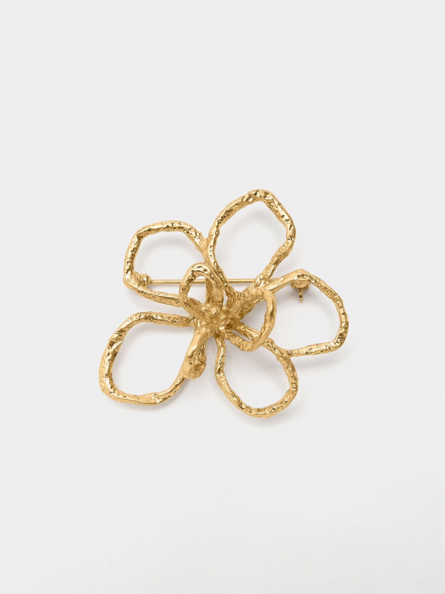 Broche Flor dorado