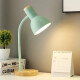 Lampara De Escritorio Portatil Nordica Con Madera Vintage Verde