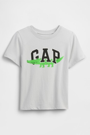 Remera Logo Toddler Niño Trek Grey