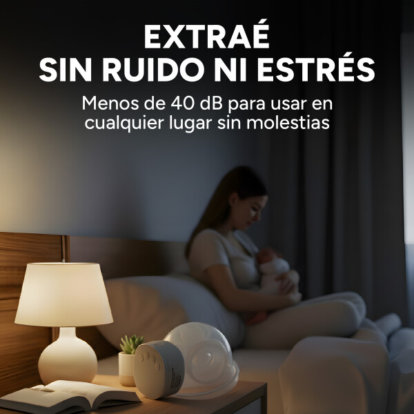 Extractor Maternal Inalambrico 3 Modos 9 Niveles Recargable Color Blanco
