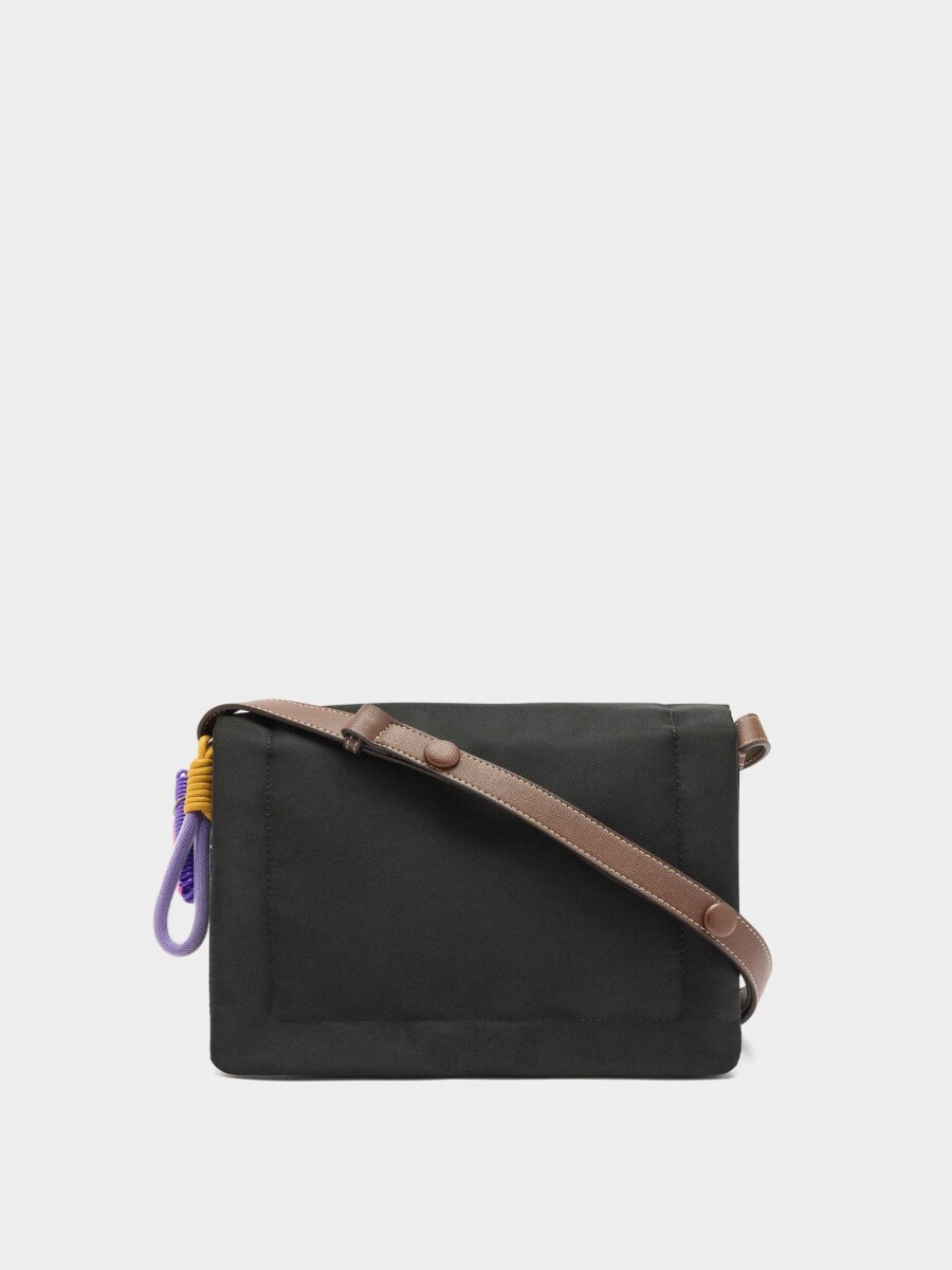 Bolso Bandolera De Nylon S negro