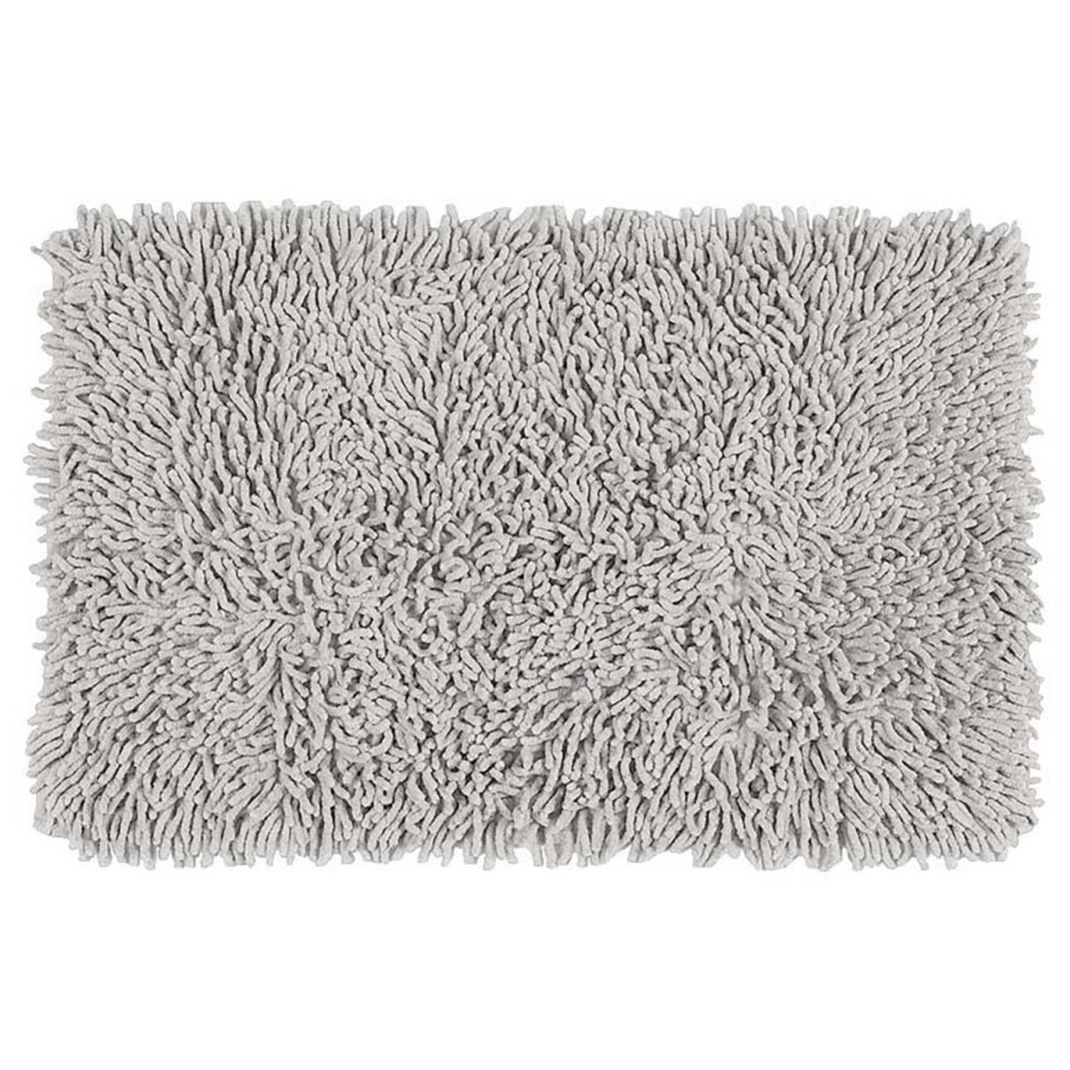 Alfombra Shaggy Felpudo 40x60cm Deco Hogar Living Baño - Blanco 