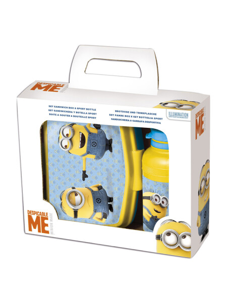 SET 2PZAS LUNCHERA+BOTELLA SPORT 400ML MINIONS SET 2PZAS LUNCHERA+BOTELLA SPORT 400ML MINIONS