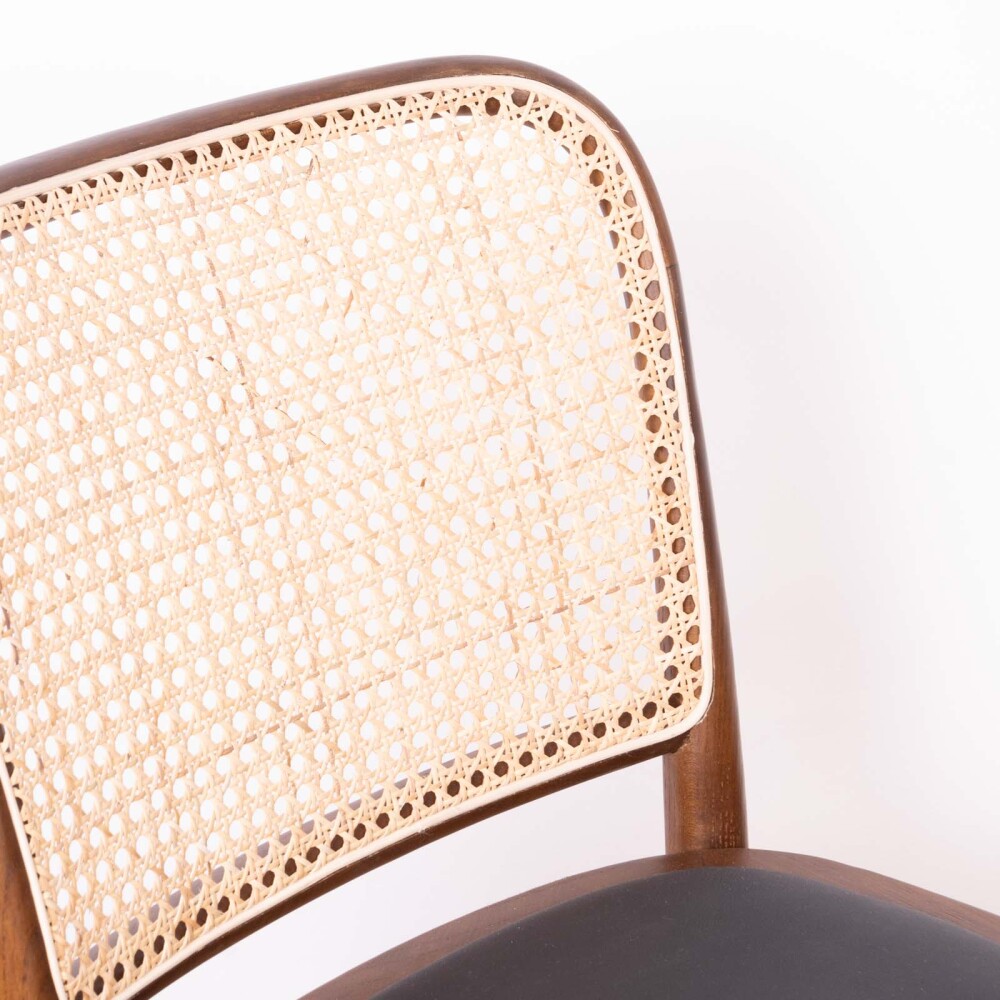 SILLA DE COMEDOR RATTAN-Y-MADERA MARRON TAMARA