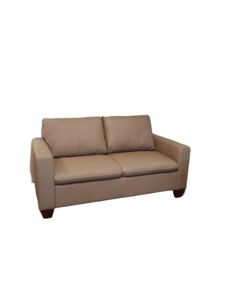 SOFA 100% CUERO - MODELO BLANC - 2 CUERPOS - AVELLANA 