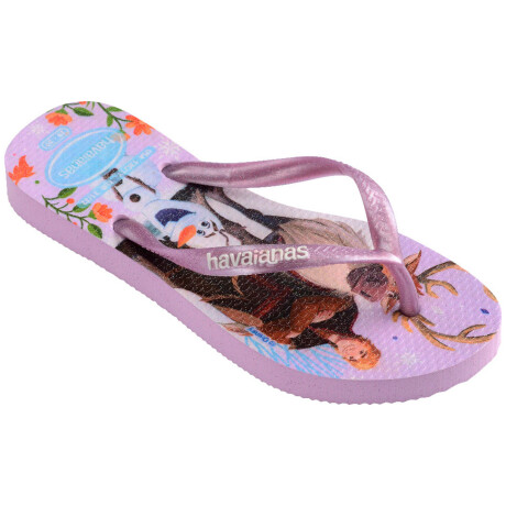 Sandalias de Niña Havaianas Slim Princess Violeta Metalizado