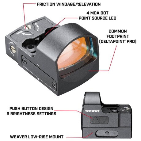 Mira holográfica 1x25 Reflex Micro Dot - TASCO Mira holográfica 1x25 Reflex Micro Dot - TASCO