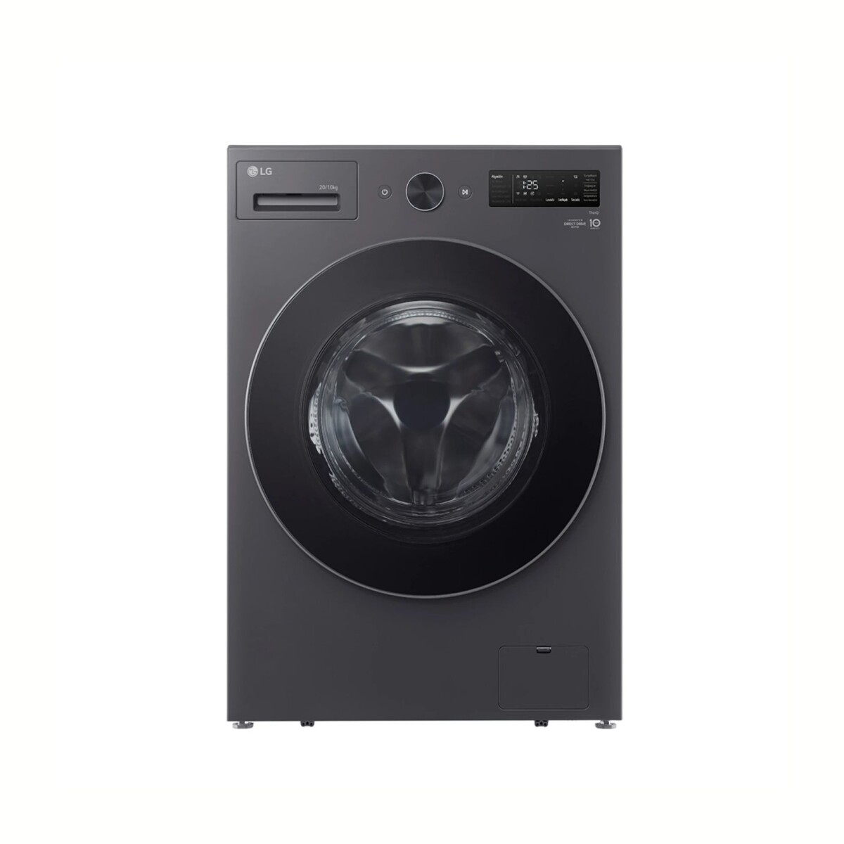 Lavasecarropas Carga Frontal Inverter - Modelo Black WD20EGNTSPG - LG 