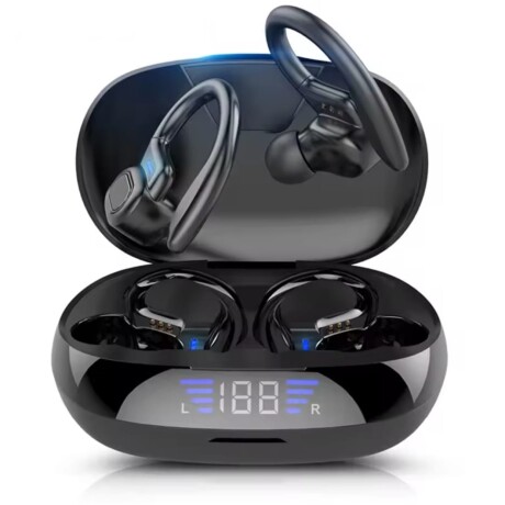 AURICULARES DEPORTIVOS CON AGARRE NEGRO