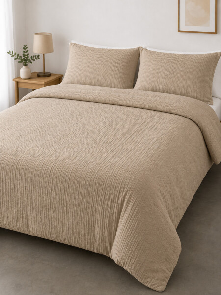 FUNDA NORDICA 2 PLAZAS BEIGE
