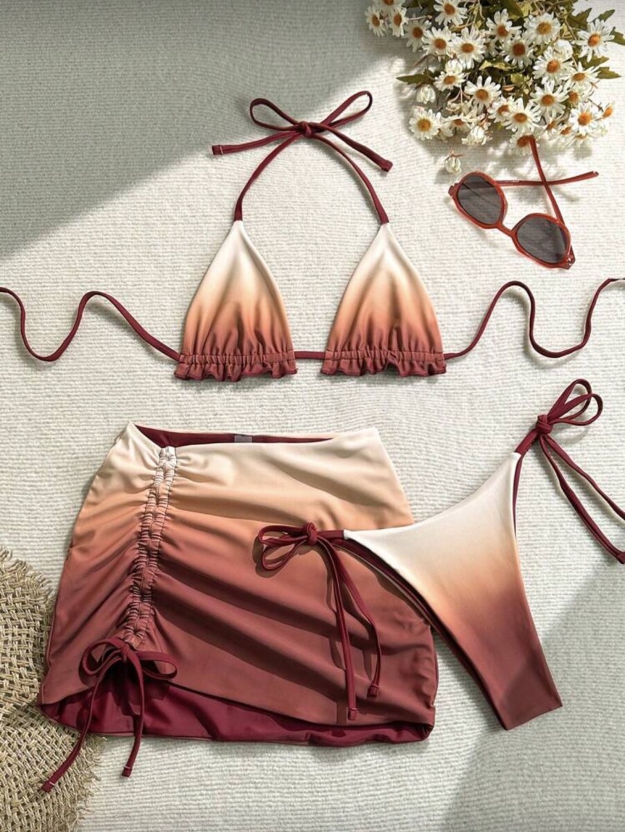 Bikini ISABELLA degradé con pareo incluido 