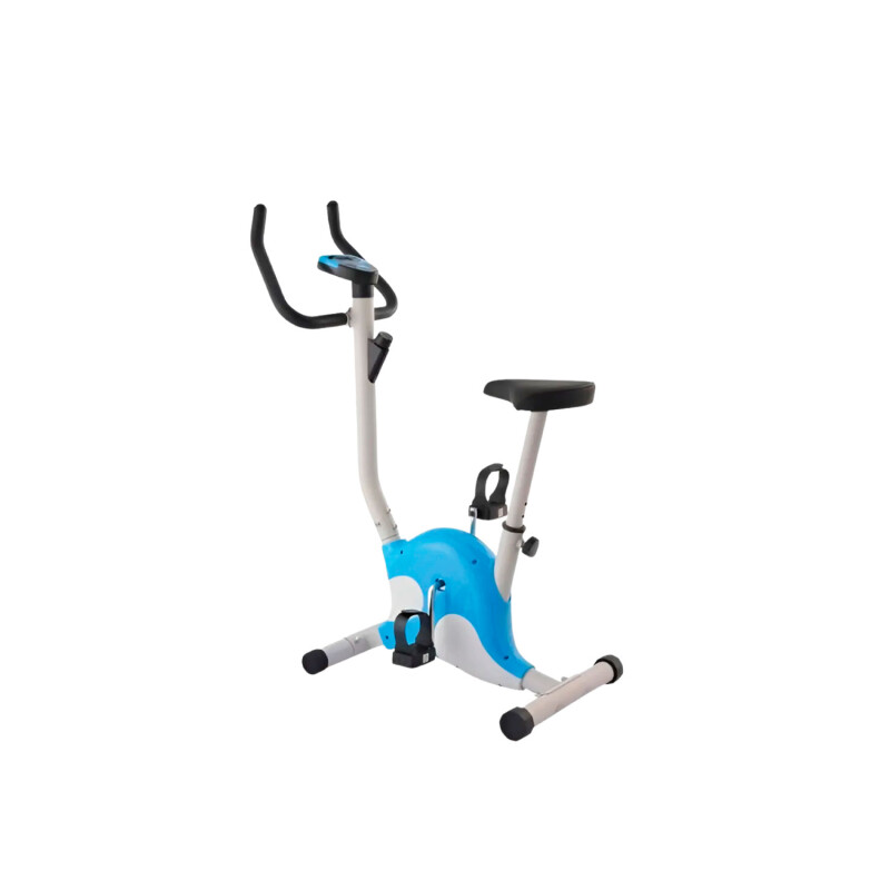 Bicicleta Fija Ergometrica Lumax Fitness Monitor Altura Ajustable Blanco
