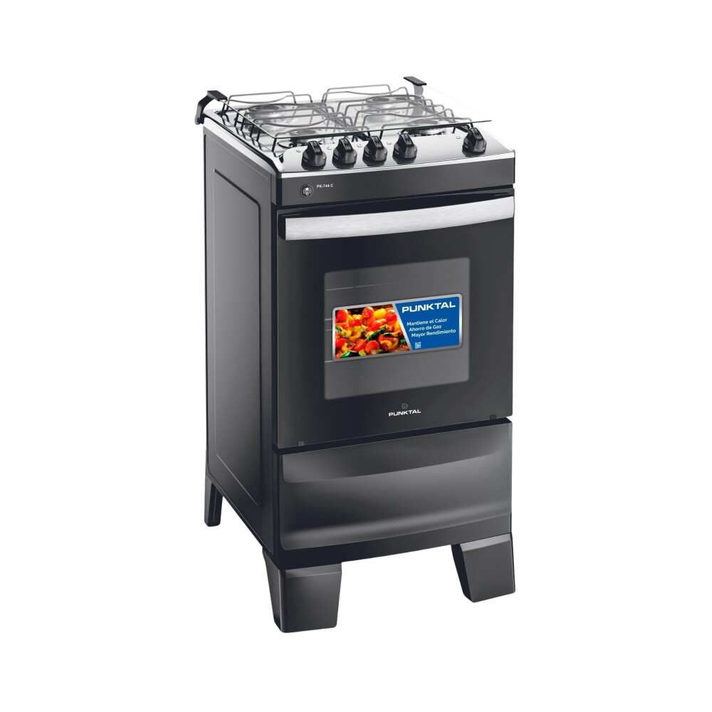 COCINA COMBINADA-GRILL-50Lts.ENCENDIDO-LUZ-PATA ALTA blanco