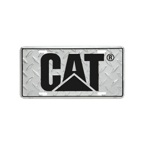 Placa carro Cat Plate Placa carro Cat Plate