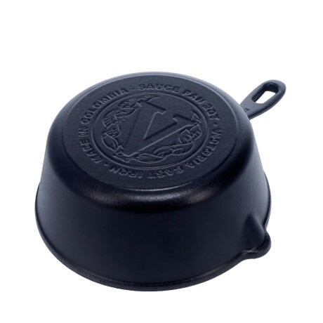 Sartén hondo de hierro fundido esmaltado Victoria 2 Litros Negro