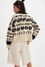 SHELBY CARDIGAN Blanco Y Negro