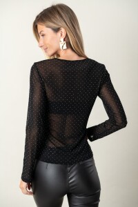 REMERA PERLA NEGRA Negro