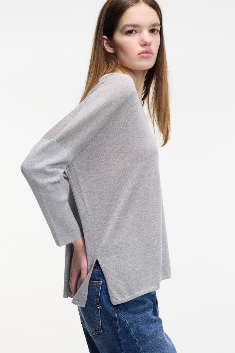 SWEATER V Gris